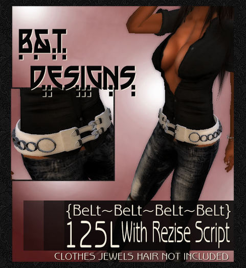 .Bijou ~ Belt B001 WHITE