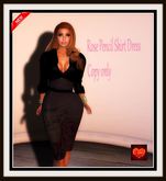 Rose pencil skirt dress