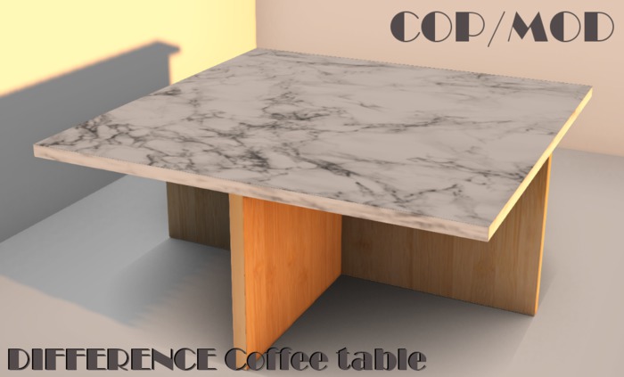 DIFFERENCE Marble coffee table