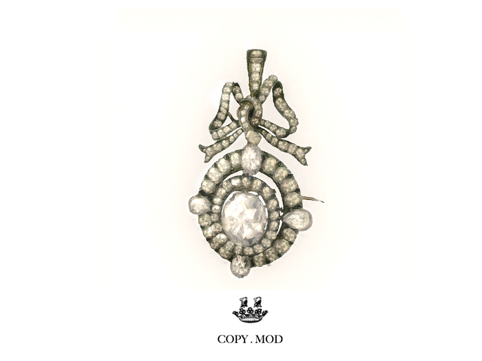 Boehmer - Ribbon diamond Brooch -