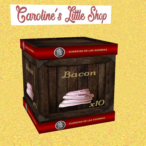 G&S Crate Raw Bacon X10, Storage & Vendor Crate