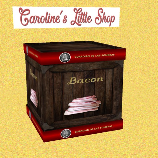 G&S Crate Raw Bacon, Storage & Vendor Crate