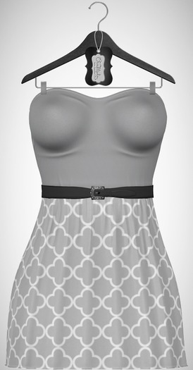 ChicModa // Marie //  Quatrefoil GRAY (Add Me)