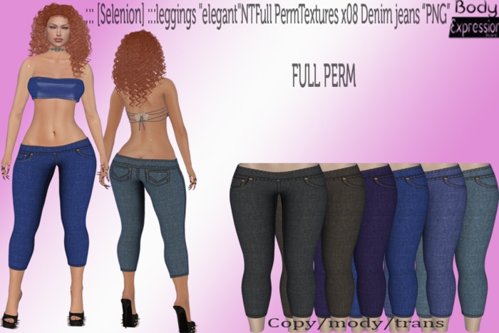 [Selenion] leggings "elegant"NTFull PermTextures x08 Denim