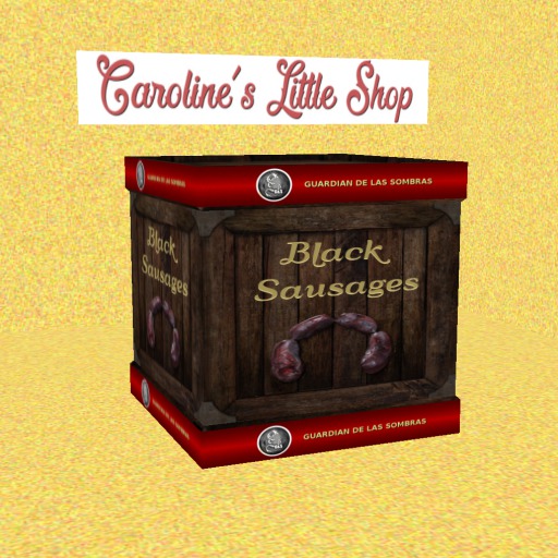 G&S Crate Black Sausages, Storage & Vendor Crate