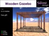 Wooden gazebo salome design gift image