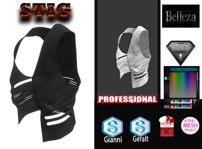 Open Jacket with Hud Color [Aesthetic,Geralt ,Signature Gianni,SLink,Belleza, TMP ]