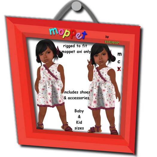 Moppet Ruffle Cross Front Dress Set