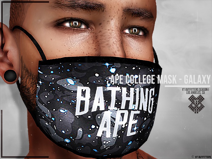 yT - Ape College Mask - Galaxy