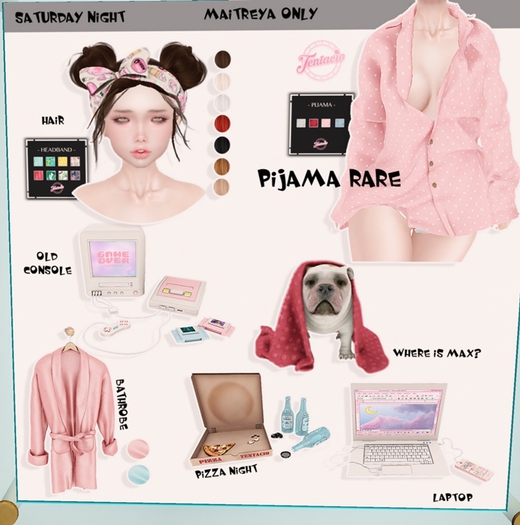 *Tentacio* Saturday night pijama RARE