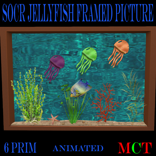 SoCr Jellyfish Framed Picture