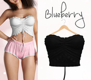 Blueberry - Vicky - Ruffle Top - Black