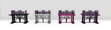 DAKOTA DESIGNS FAMILY TREE PHOTO TABLE FATPACK PURPLE FRAMES