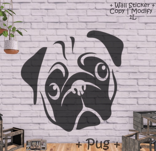 WIB - Wall Sticker - Pug