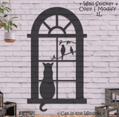 WIB - Wall Sticker - Cat in the Window