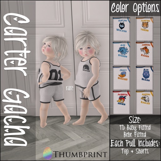 Second Life Marketplace Thumbprint Wolves Carter Outfit Bebe Fitted