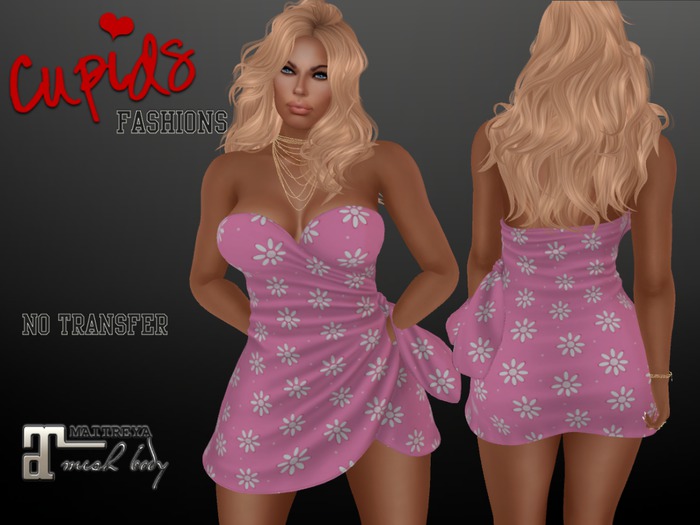 *CF* SASH TIED DRESS MAITREYA Hippy Girl Pink
