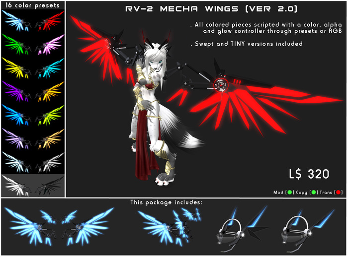 [ZEON] Classic - RV-2 Mecha Wings
