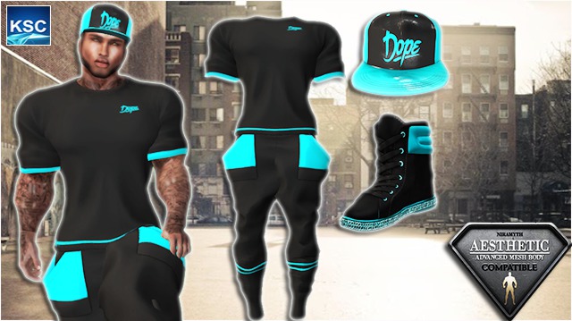 KSC Light Blue Dope Outfit