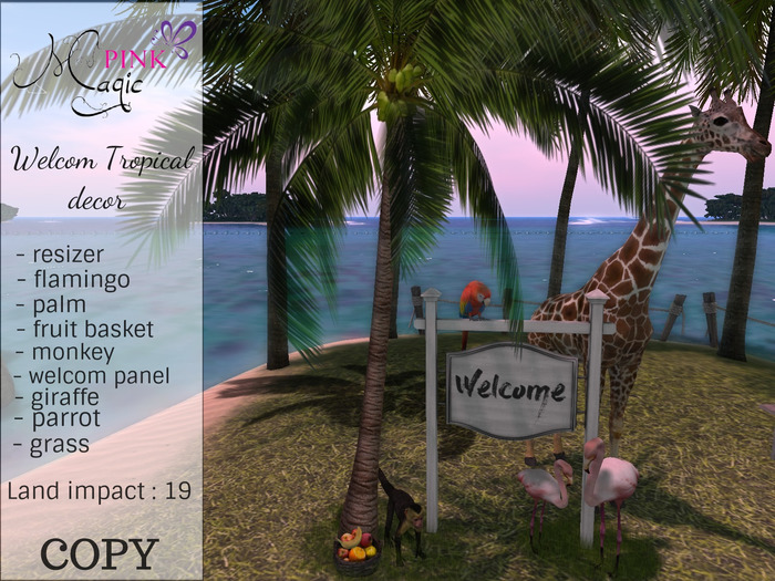 Pink Magic : Welcom Tropical  decor