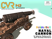 Animated-rigged Naval Cannon box