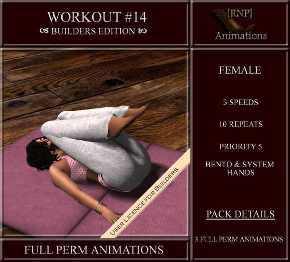 [RNP] Workout #14 Full Perm Bento Animation Sport Multispeed Female 