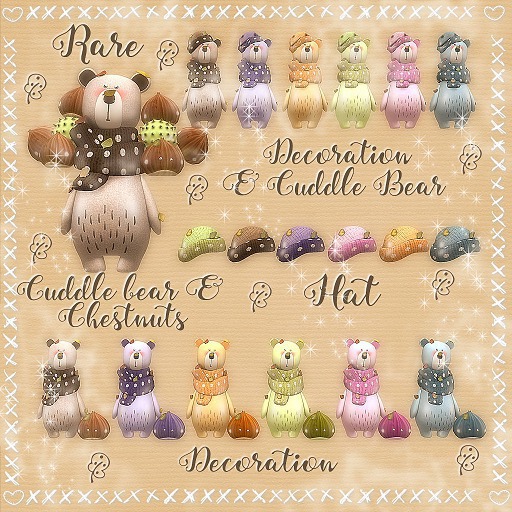 * Lil Fall Bear * Green Decoration 2