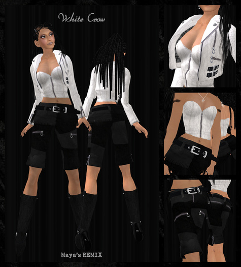 Maya's REMIX "White Crow" Washed Riders