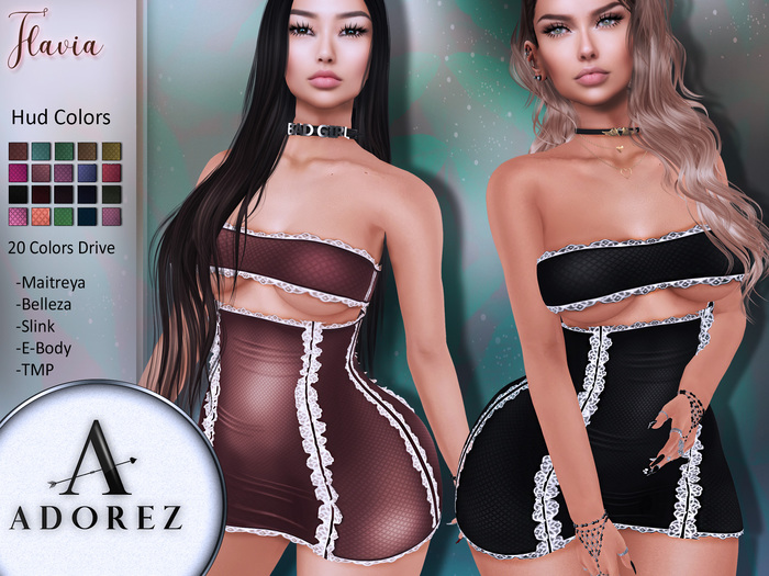 AdoreZ-Flavia Dress Hud 20 Colors