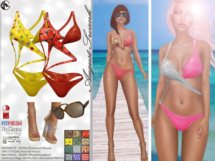 [Vips Creations] - Female Swimsuit - [August][HUD]Fitted - Bikini