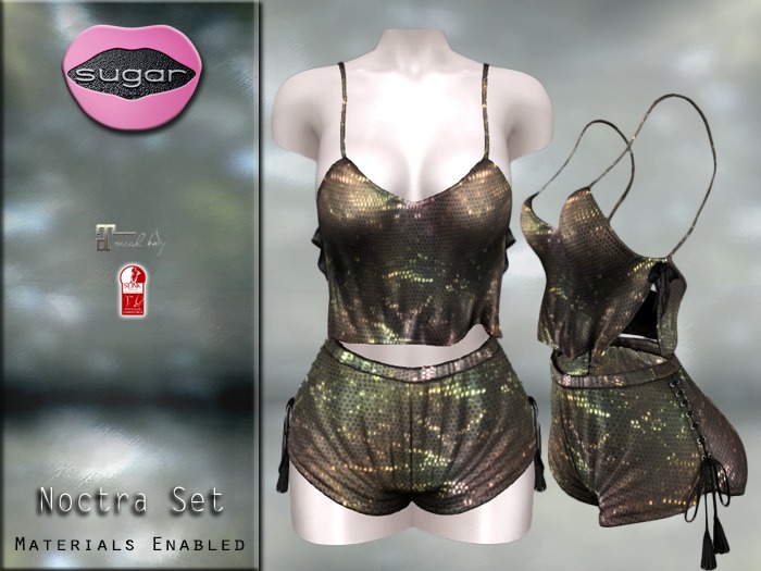 :-:SUGAR:-: Noctra Top & Shorts Set {SUNRISE}