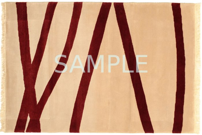 <CG> beige, red  rug *