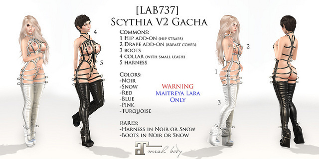 [LAB737] Scythia V2-Freya perky-Drape [pink]