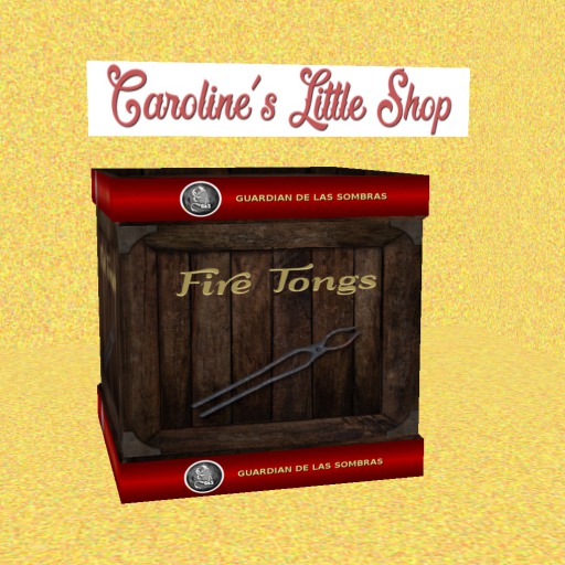 G&S Crate Fire Tongs, Storage & Vendor Crate