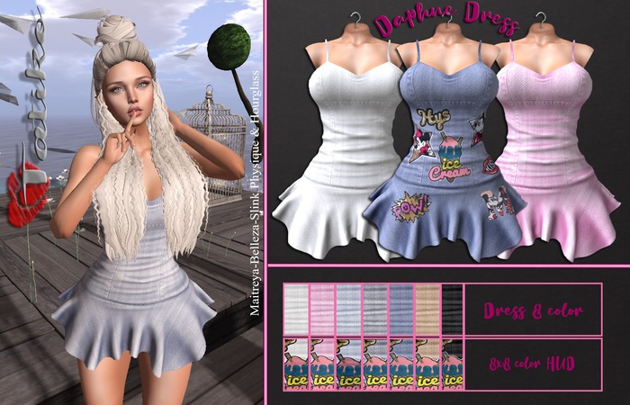 Tatiko - Daphne Dress 8x8 color HUD