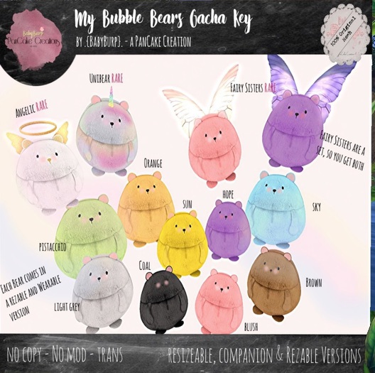 {BB} My Bubble Bears - Bears pistacchio [BOXED]