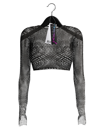 Jeune by Rowne.Jiali Net Top - Onyx