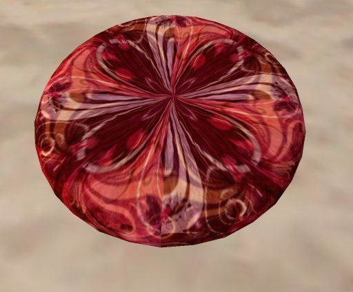 Animated meditation pillow (red)