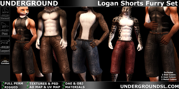 (UG) - Logan Shorts Furry Set
