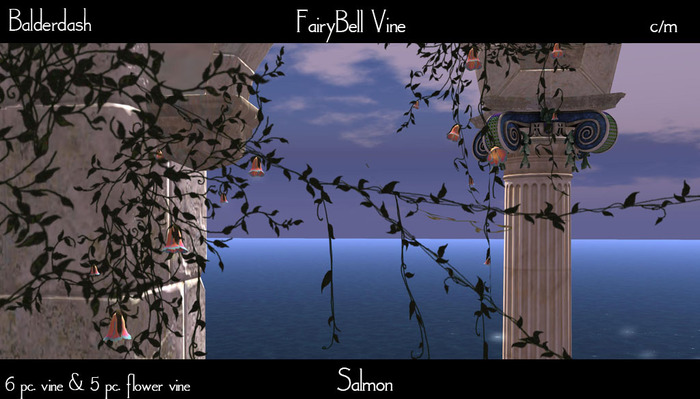 Balderdash - FairyBell Vine -Salmon (add/wear to open!)