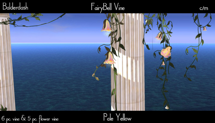 Balderdash - FairyBell Vine - Pale Yellow (wear/add to open)