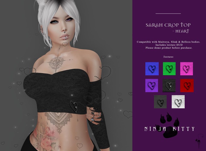 [NK]Sarah Crop Top Heart