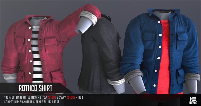 HEVO - Rothco Rolled Up Shirt RED B.