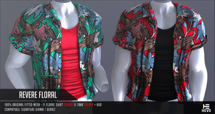 HEVO - Revere Floral RED