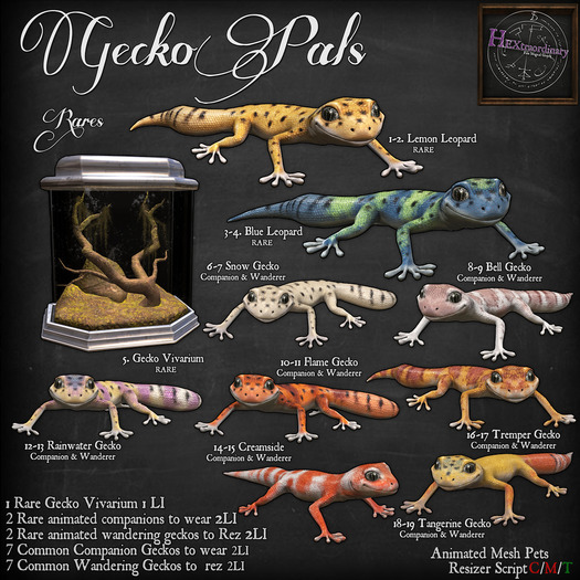 *HEXtraordinary* Elusive Pink Gecko - Gift of the Guardians
