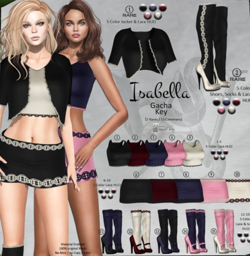 #3 Wicca's Wardrobe - Isabella Top [Blue] [GACHA]