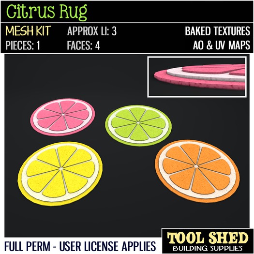 Tool Shed - Citrus Rug Mesh Kit