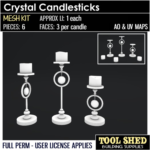 Tool Shed - Crystal Candlesticks Mesh Kit