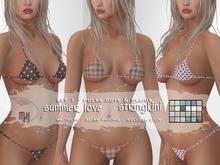 !MiH Summerlove stingkini set 1 dots+plaids [boxed]