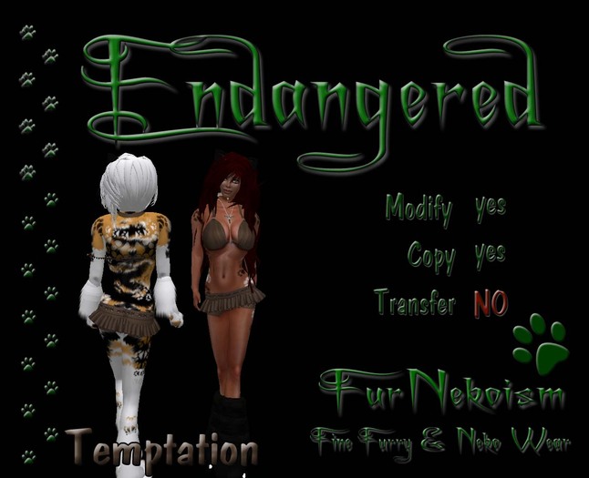 FurNekoism- Endangered- Temptation (Promo Price)